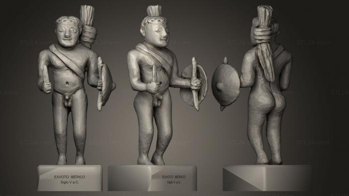 Miscellaneous figurines and statues (Exvoto Ibrico, STKR_0005) 3D models for cnc